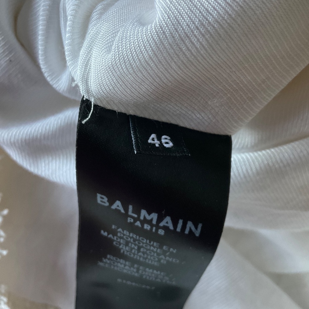 BALMAIN Sleeveless Tweed Dress - Picture 8 of 9